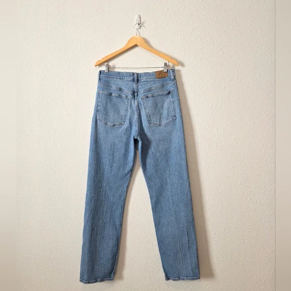 Madewell 90s Straight High Rise Jeans 30 Tall - Picture 7 of 10
